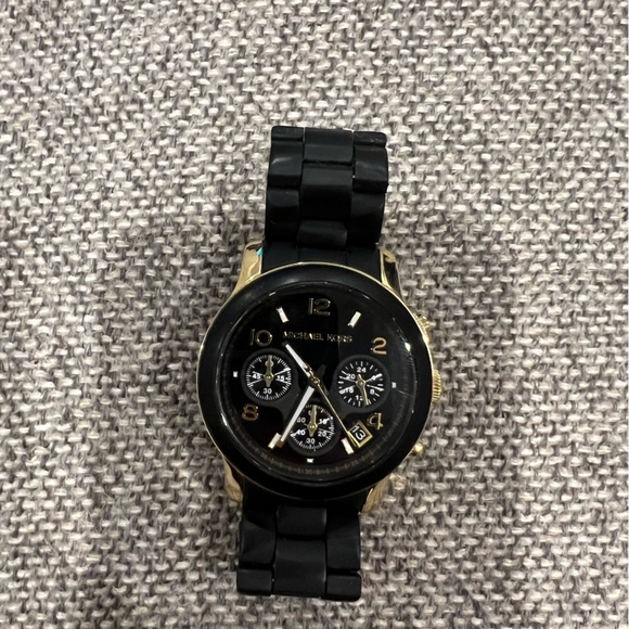Michael Kors Black & Gold Watch - Picture 3 of 8